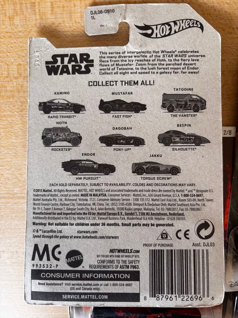 ホットウィール スターウォーズ8種　惑星