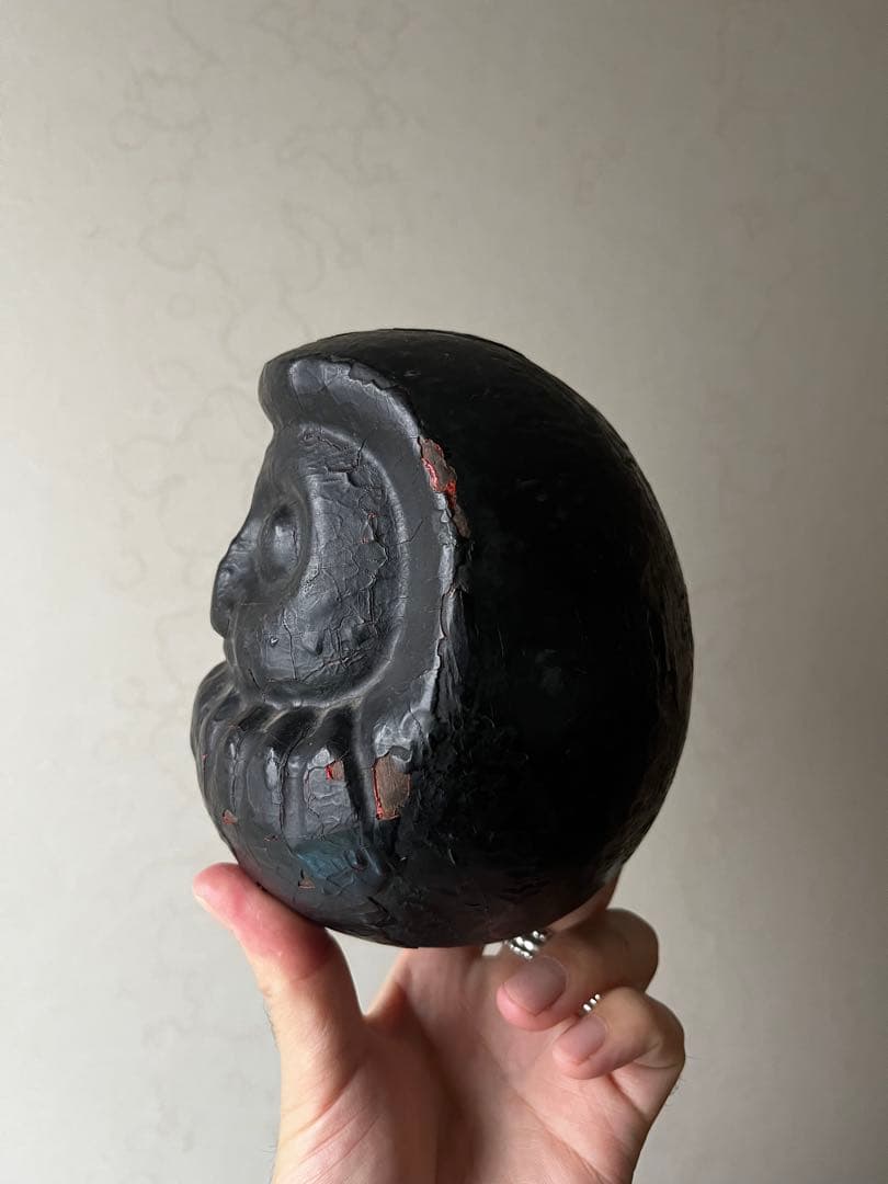 達磨　木型　張子の木型　だるま　高崎だるま　骨董　民藝　時代は明治から昭和