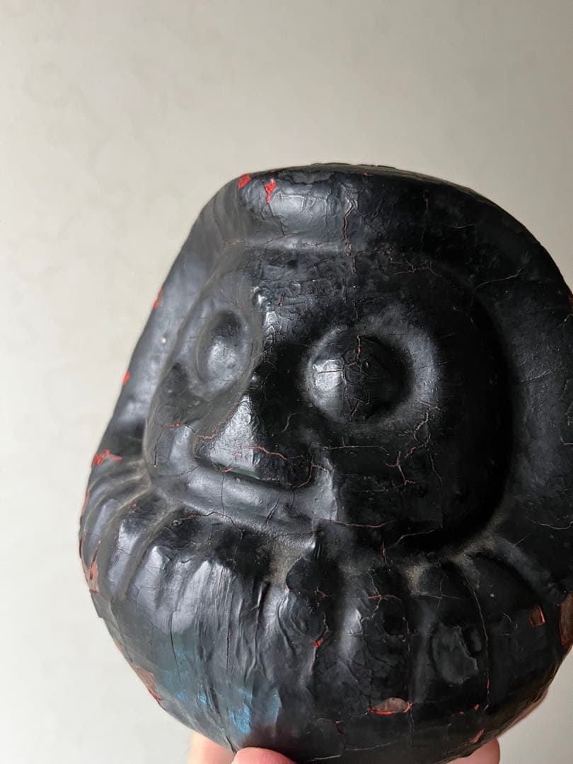 達磨　木型　張子の木型　だるま　高崎だるま　骨董　民藝　時代は明治から昭和