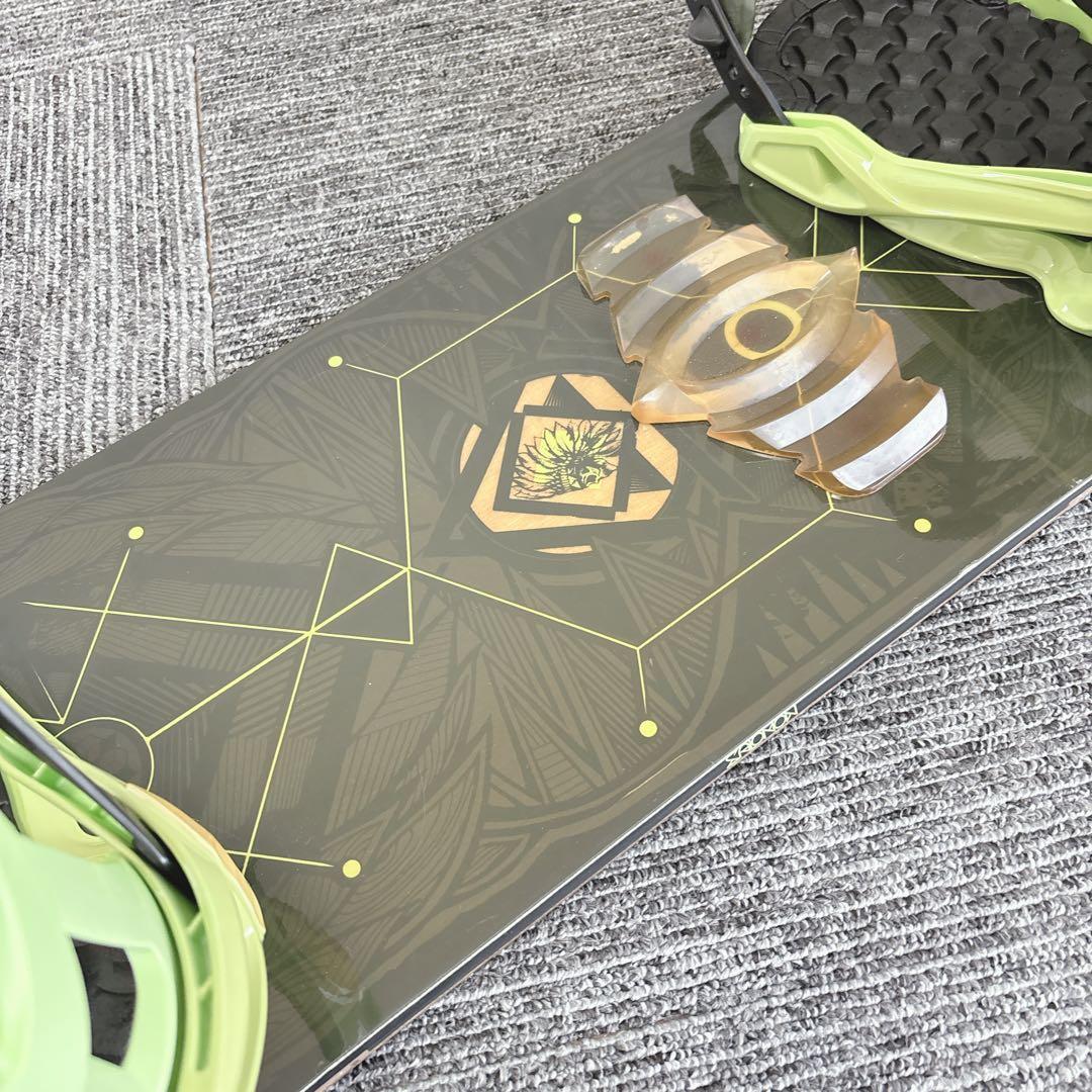 64超豪華❗️サロモン メンズスノーボードセット★スノボ147cm+ビン付