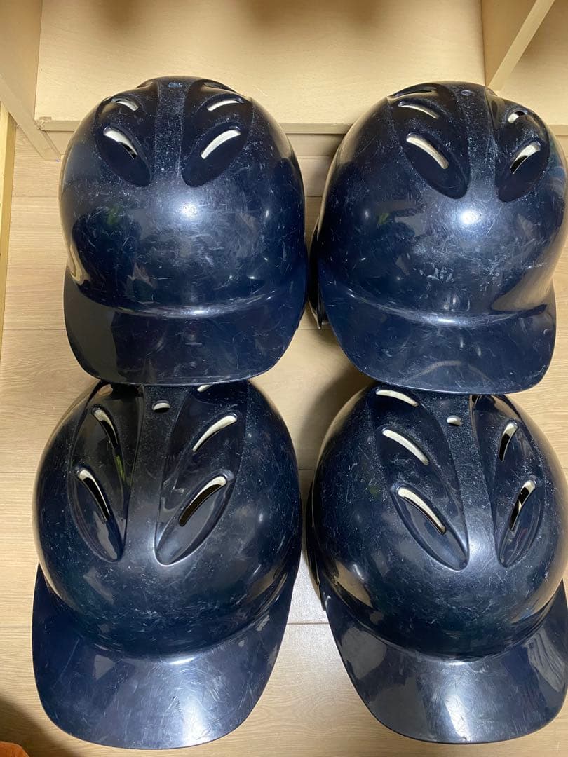 SSK J.S.B.B. ネイビー ヘルメット 4個セットZETT MIZUNO