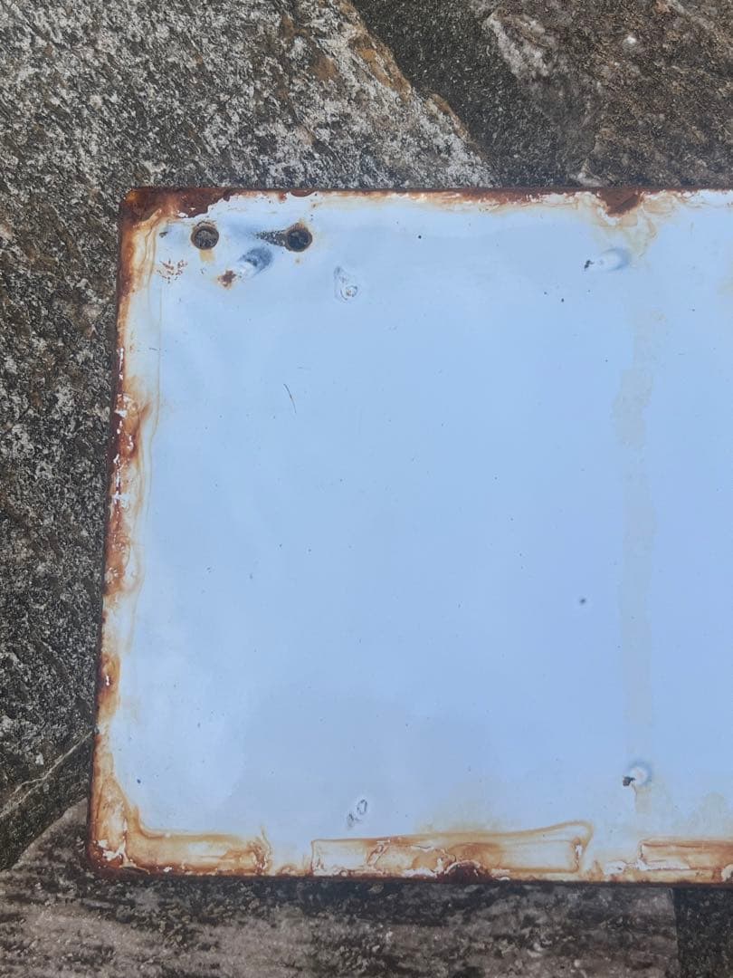 満洲鉄道関連看板　ホーロー看板　奉天大石橋