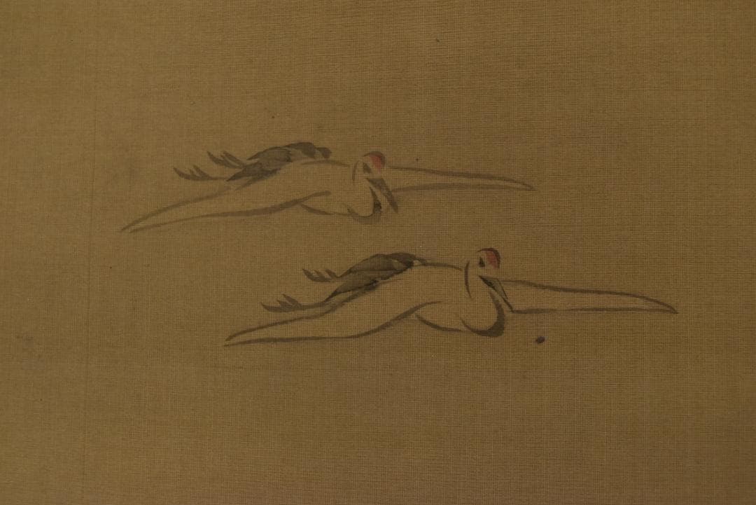 【真作】岡本豊彦/梅花佳趣図/山水人物図/掛軸☆宝船☆Z-670