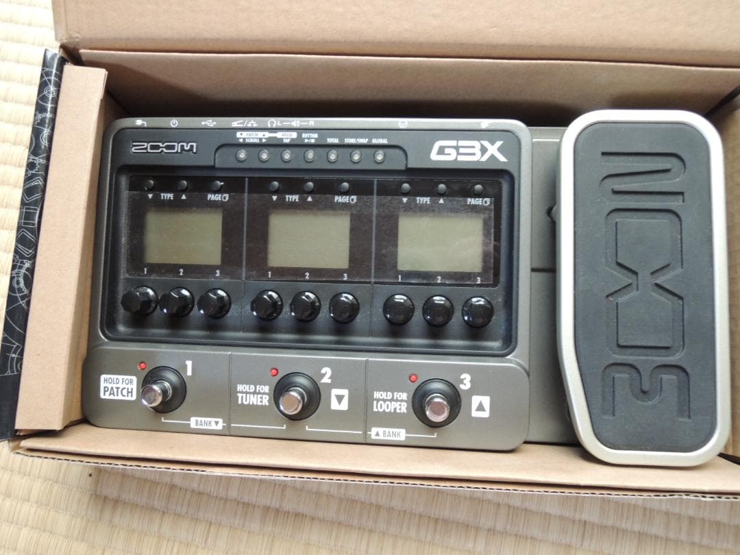 ★新品同様★ZOOM G3X（元箱、電源、説明書その他）