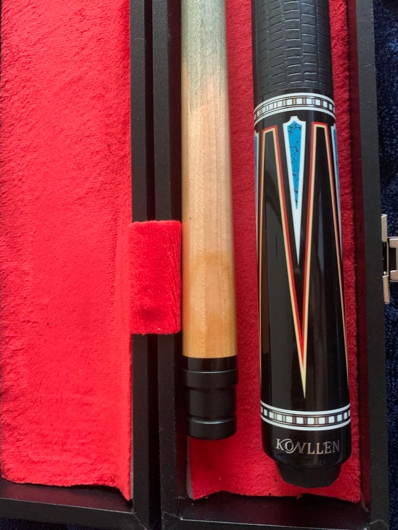 KONLENビリヤードキュー 2ピース ケース付き
