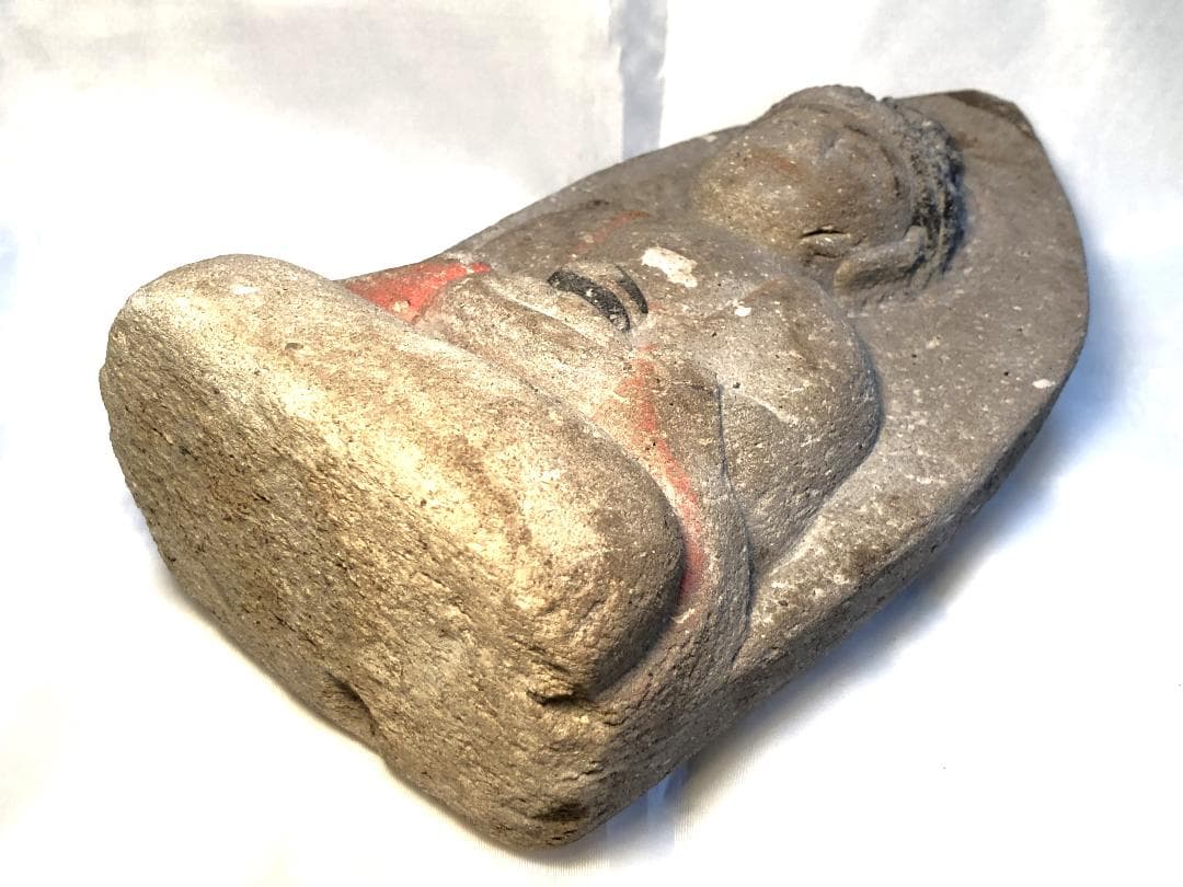 【 江戸期の石仏 】　卓上に置けるコンパクト22ｃｍ