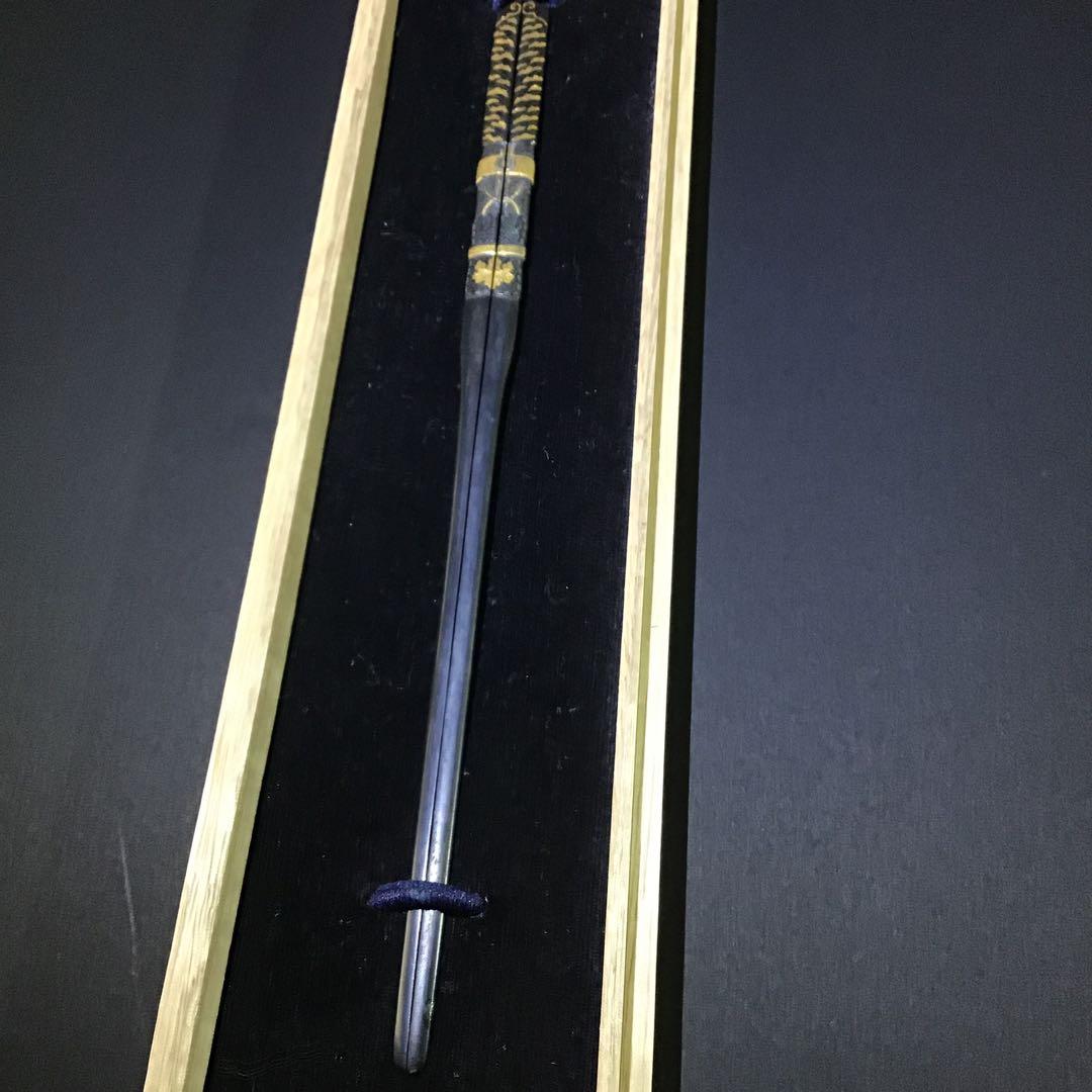 京金具師　五三桐襖結　金銀色絵笄　江戸期