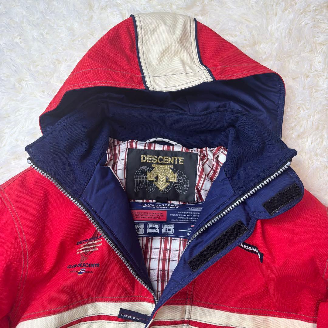 美品◆DESCENTE スノー スキーウェア 上下セット LM