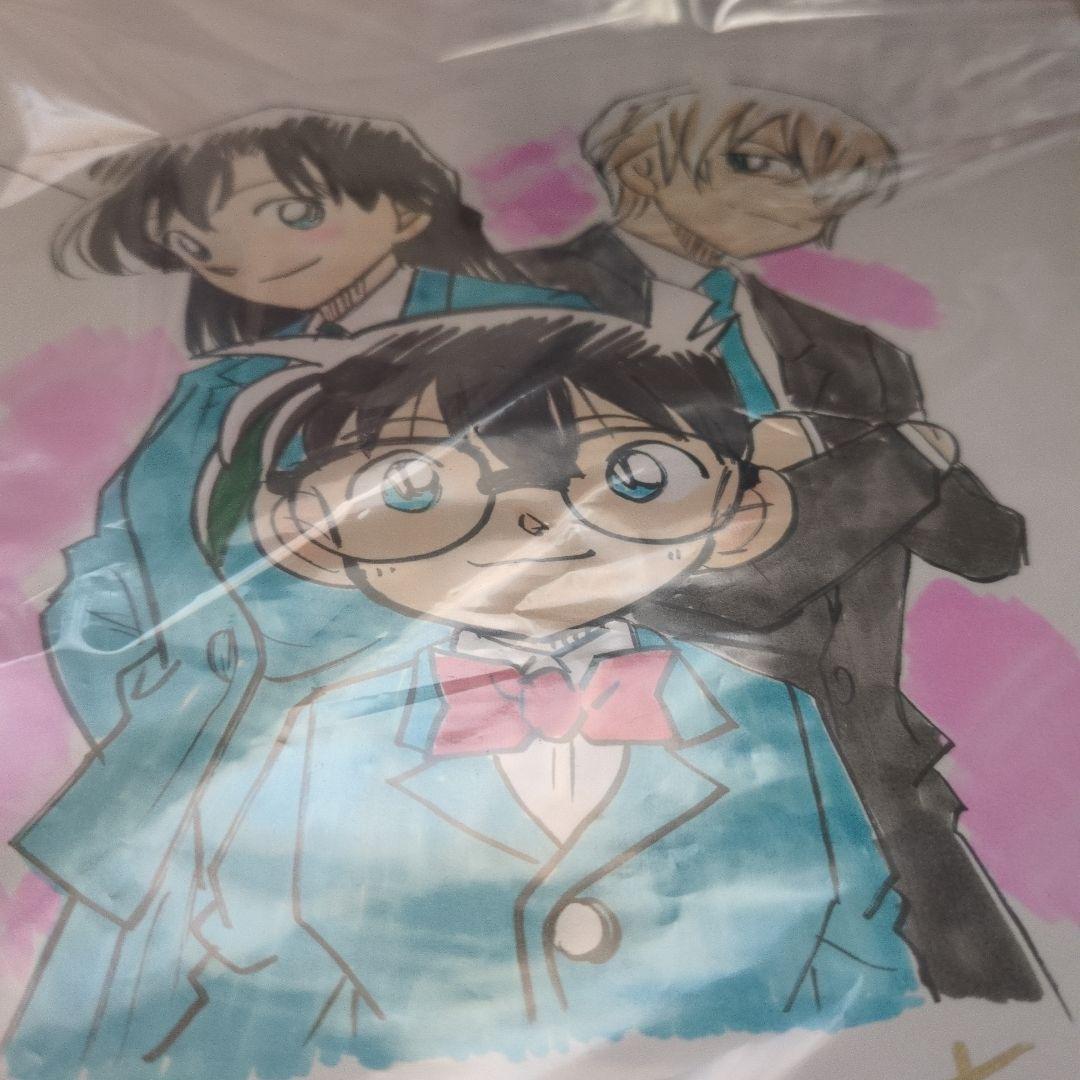 名探偵コナン　青山剛昌　直筆サインイラスト肉筆　フィギュア　セット　値段交渉OK