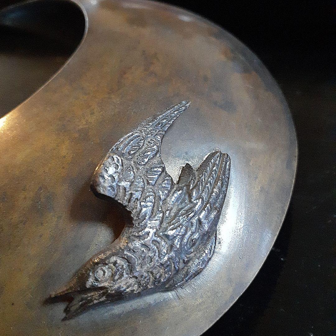 古銅月形　釣華生　窓月