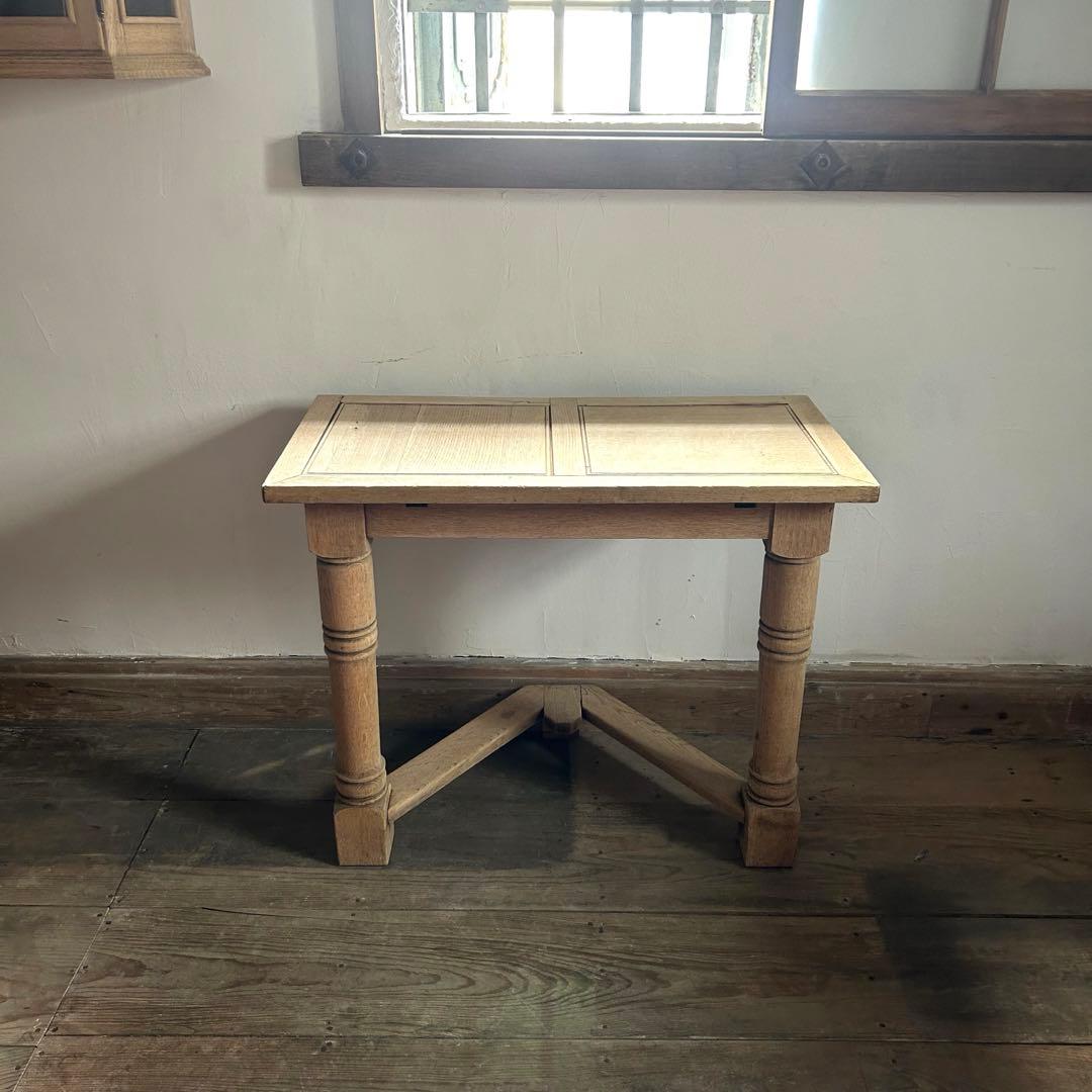 フランスアンティーク オーク剥離 コンソールテーブル 壁付 店舗什器　40-Ｂ