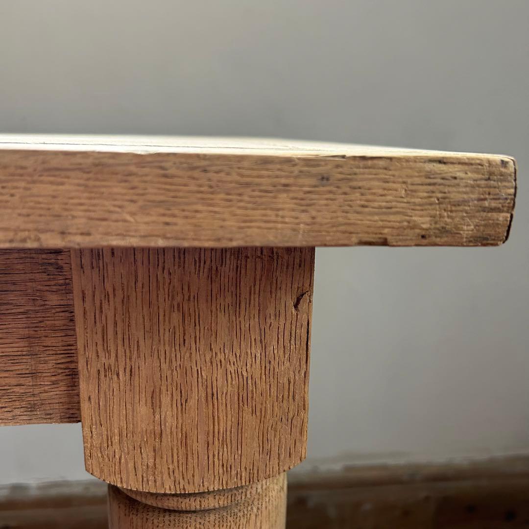 フランスアンティーク オーク剥離 コンソールテーブル 壁付 店舗什器　40-Ｂ