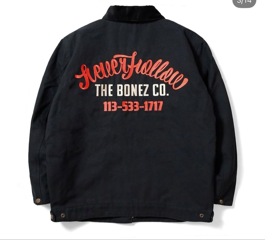 【RIRI】The BONEZ DUCK JACKET XL BLACK