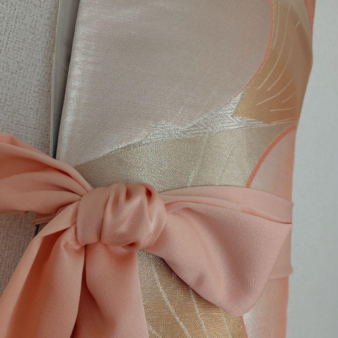 お琴カバー【桃】着物帯 ゆたん油単ハンドメイド 和楽器 正絹 袋帯 山田流生田流