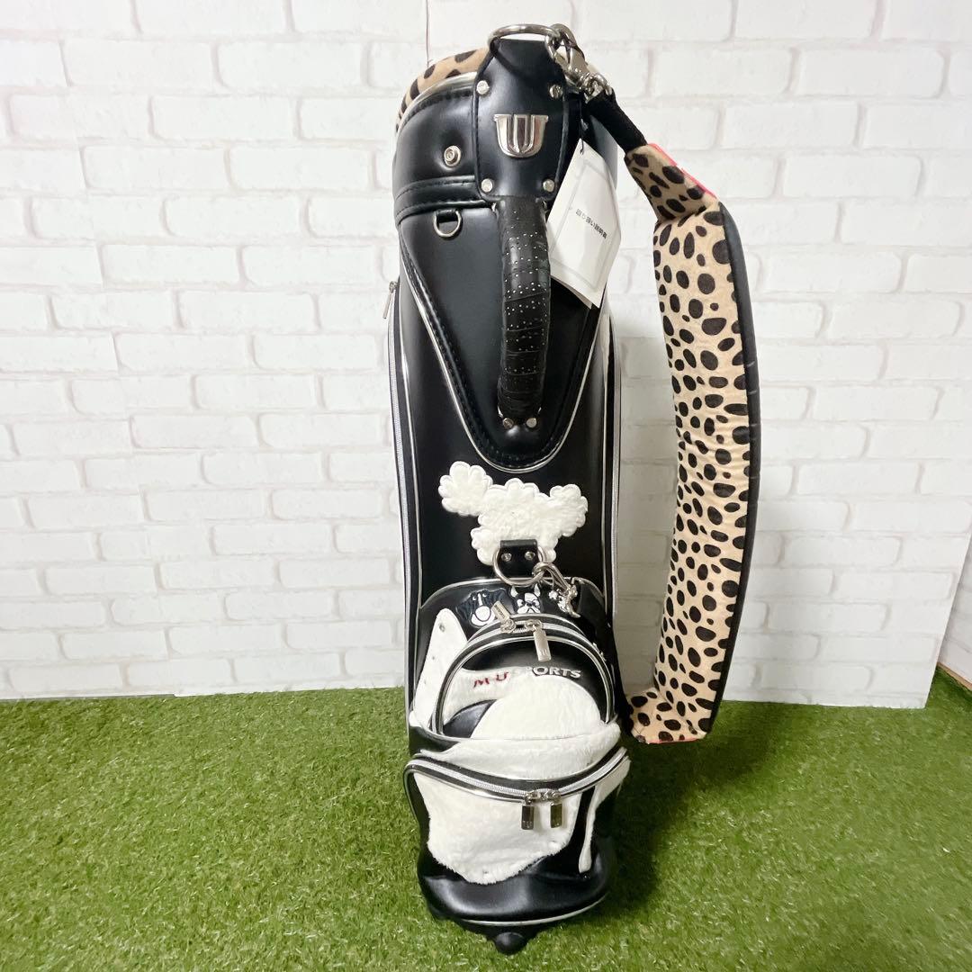 訳あり未使用品！MU SPORTS ミエコ ウエサコ キャディバッグ キャリー付