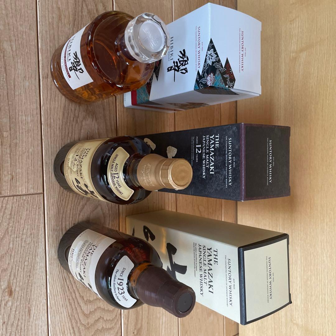 サントリー山崎12年、山崎NV、響、3本SET