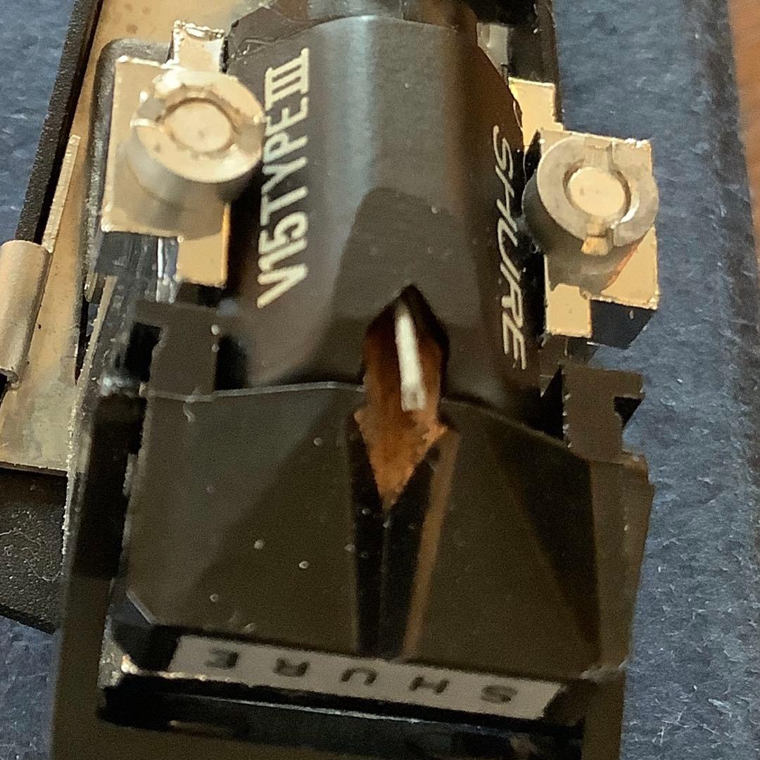 Shure V15 typeIIIカートリッジとヘッドシェル付き完動品