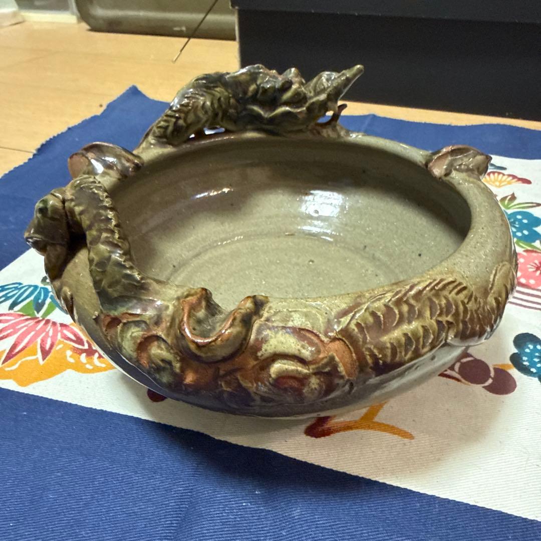 【希少】壺屋焼　灰皿　金勝造　やちむん