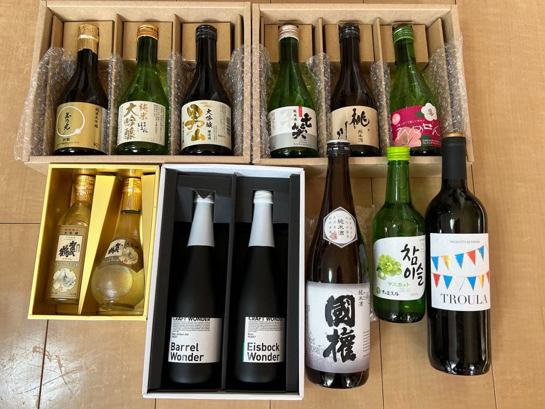 日本酒・ワイン、アルコール飲料まとめ売り です