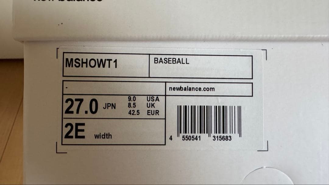 New Balance MSHOWT1 27cm(大谷翔平シグネチャースパイク)