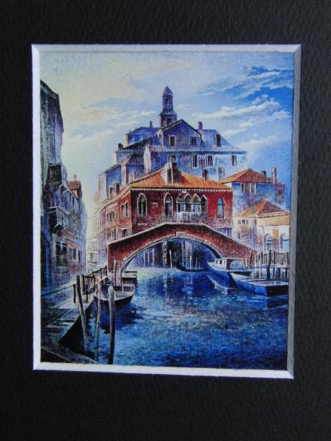 熊本正義、『カナールと赤い壁の館』、希少な画集より、新品高級額