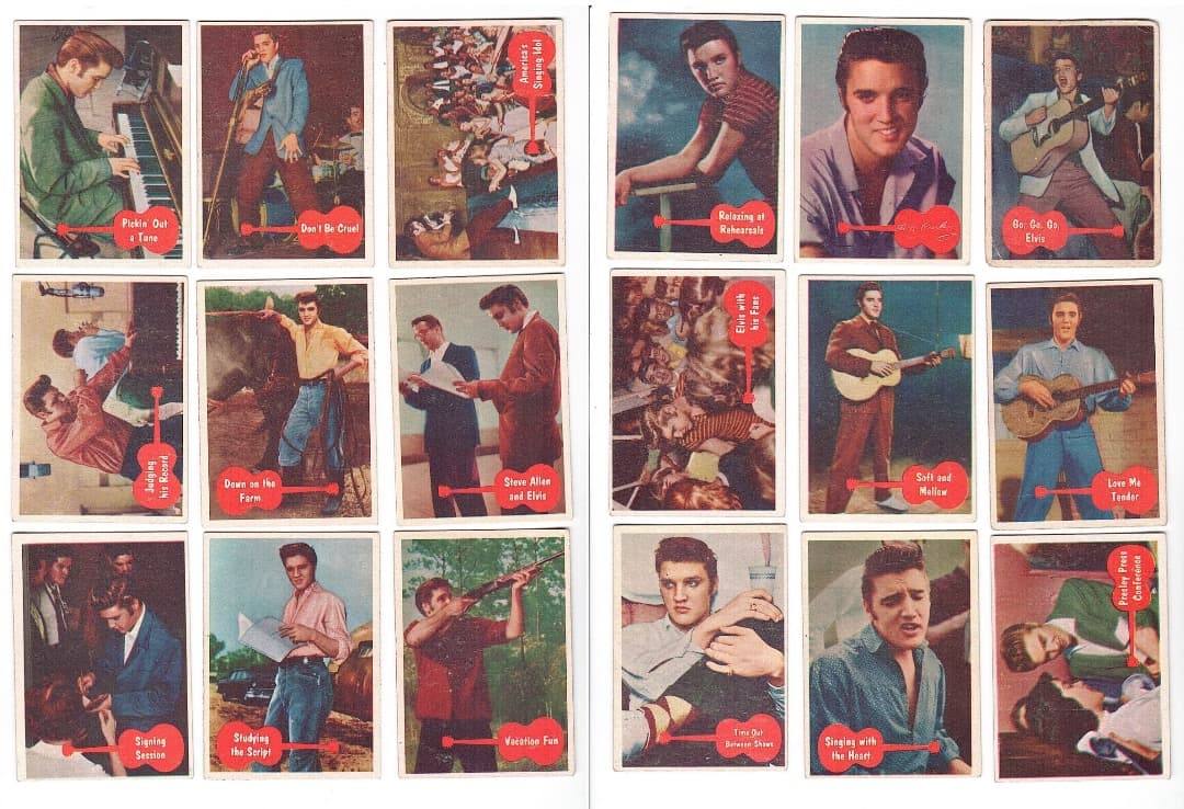 1956年 エルビス・プレスリー Elvis Toppsカード コンプリート!