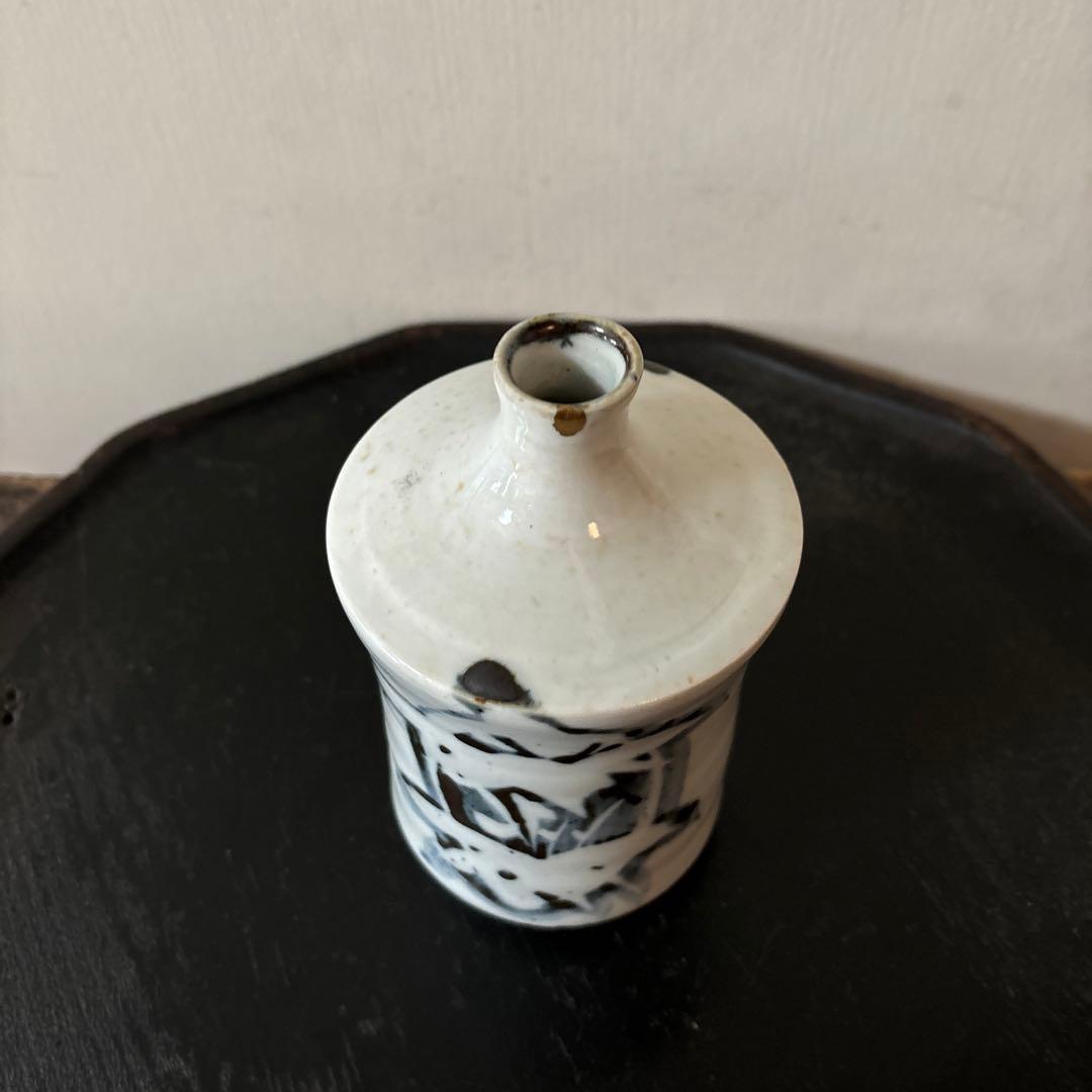 蝋燭徳利　古伊万里　油壷　酒器　花入　保命酒　骨董　岩谷焼 検;白洲正子　李朝
