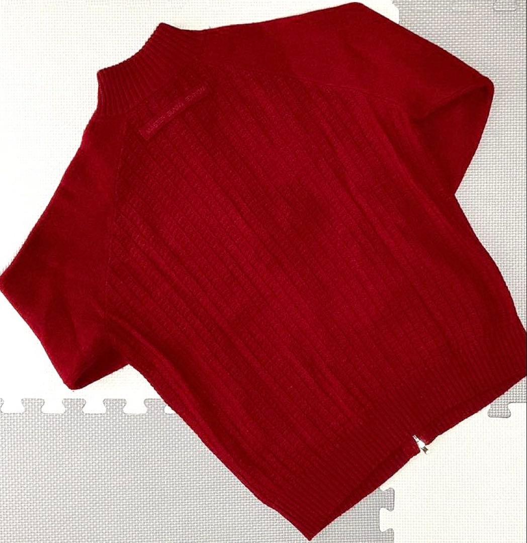 マスターバニーエディション リブ編みニット フルジップブルゾン（RED／4）