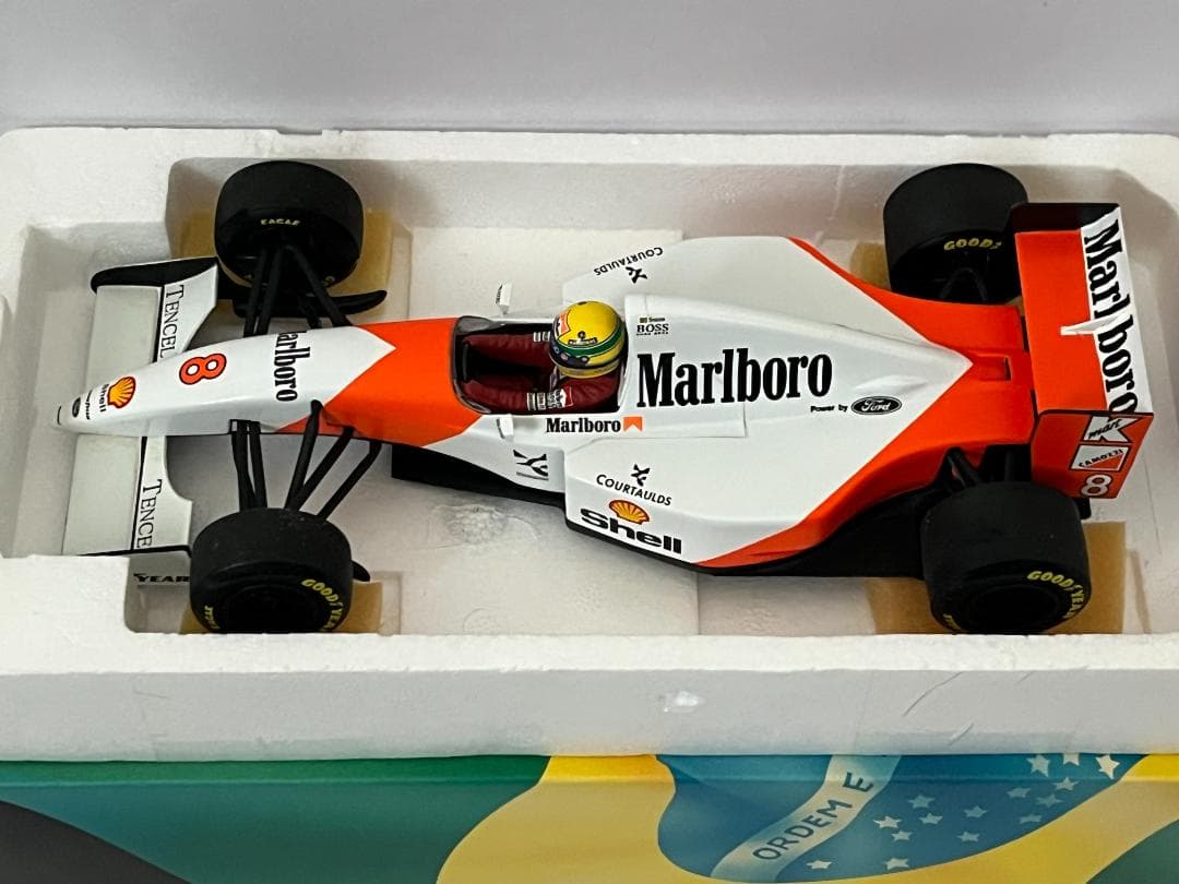 ミニチャンプス 1/18 McLaren Ford MP4-8 A.セナ 箱付