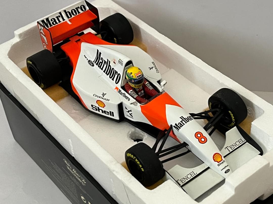 ミニチャンプス 1/18 McLaren Ford MP4-8 A.セナ 箱付