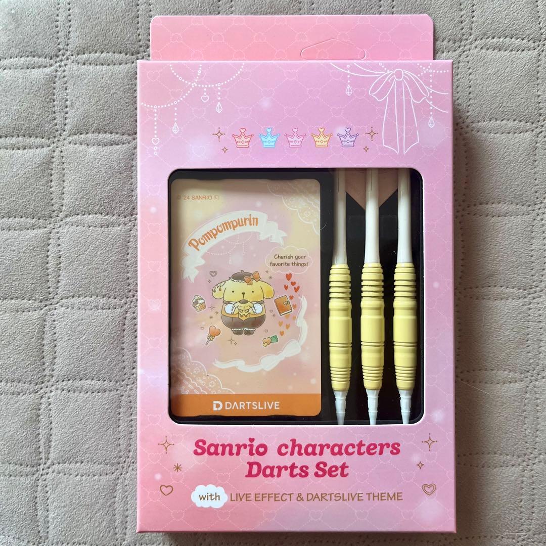 サンリオキャラクターズ　ダーツセット　ダーツライブカード　ポムポムプリン
