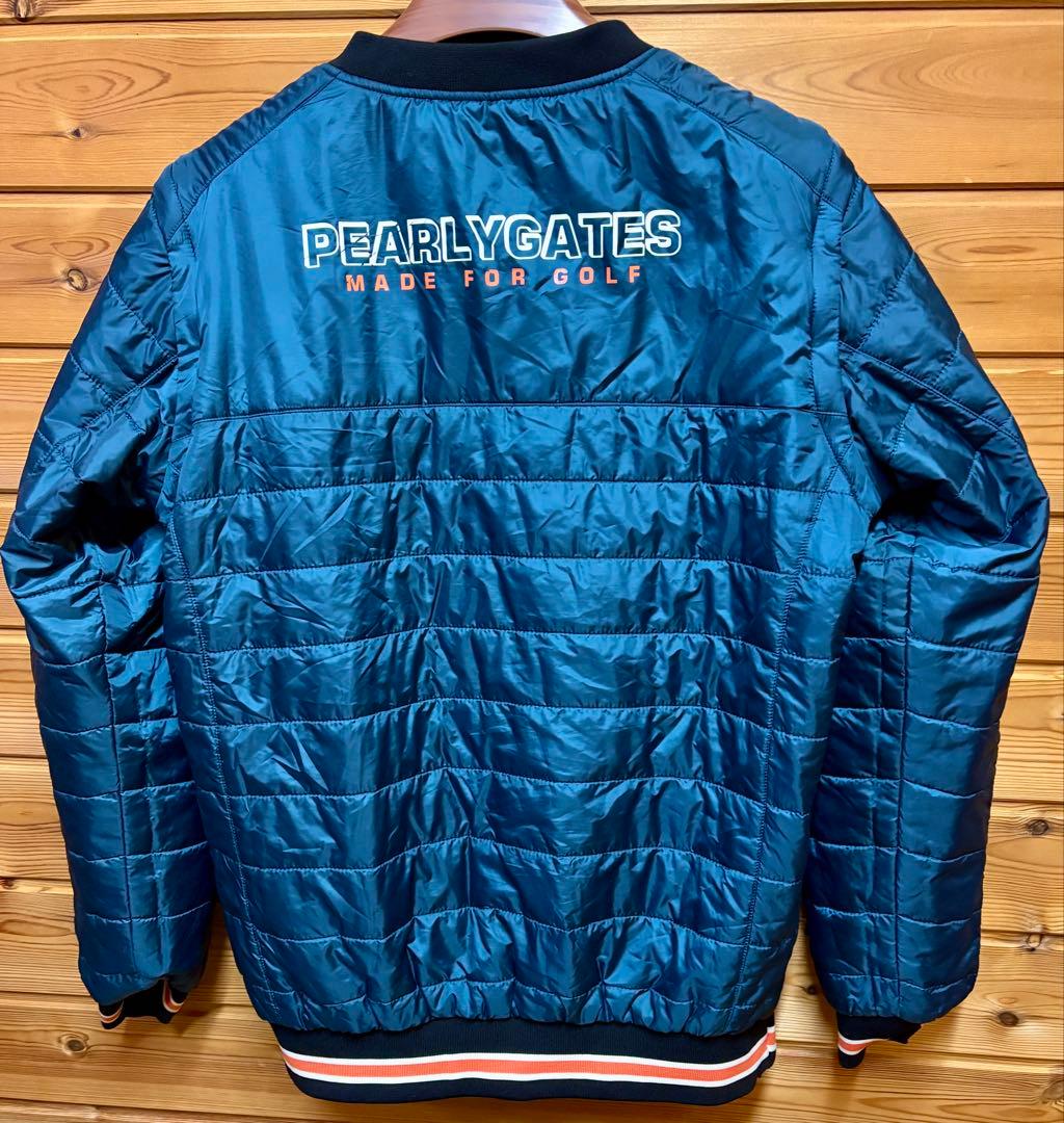 パーリーゲイツ　4way中綿スニード　黒×グリーン　サイズ4 (M)