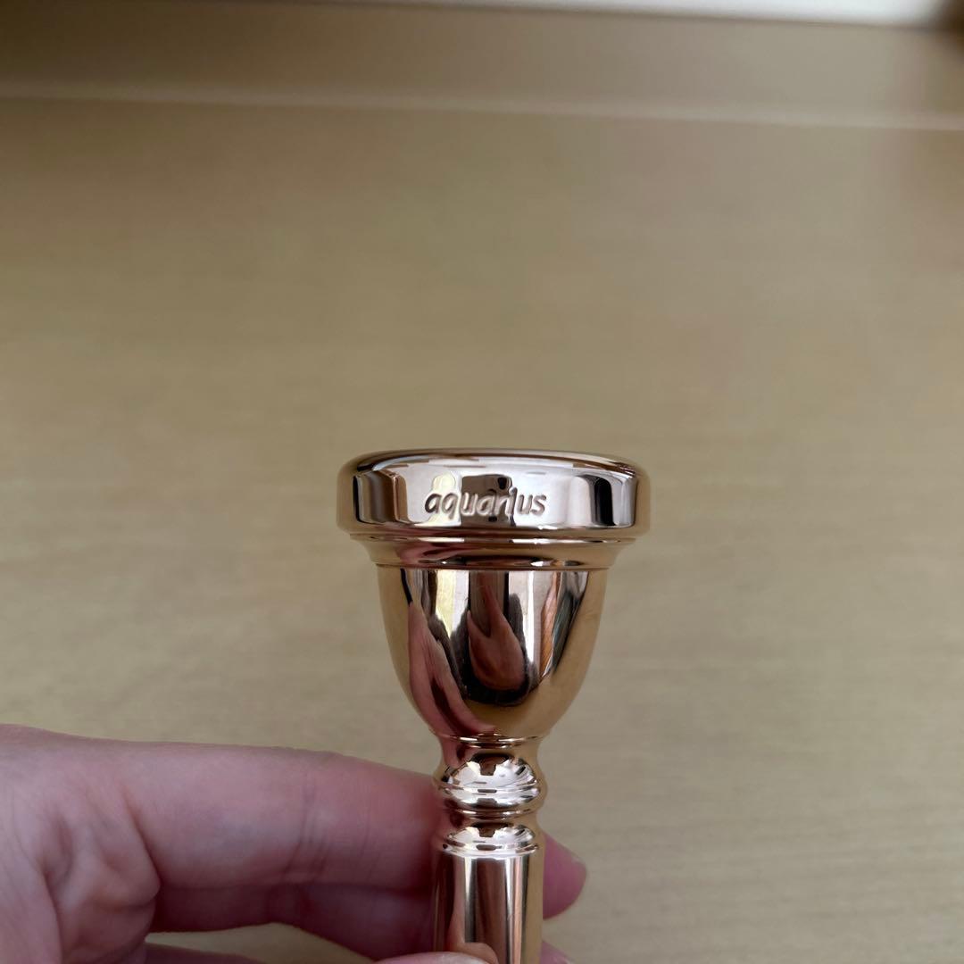 定価5万円美品！willie's ピンクゴールドメッキ　トロンボーンマウスピース