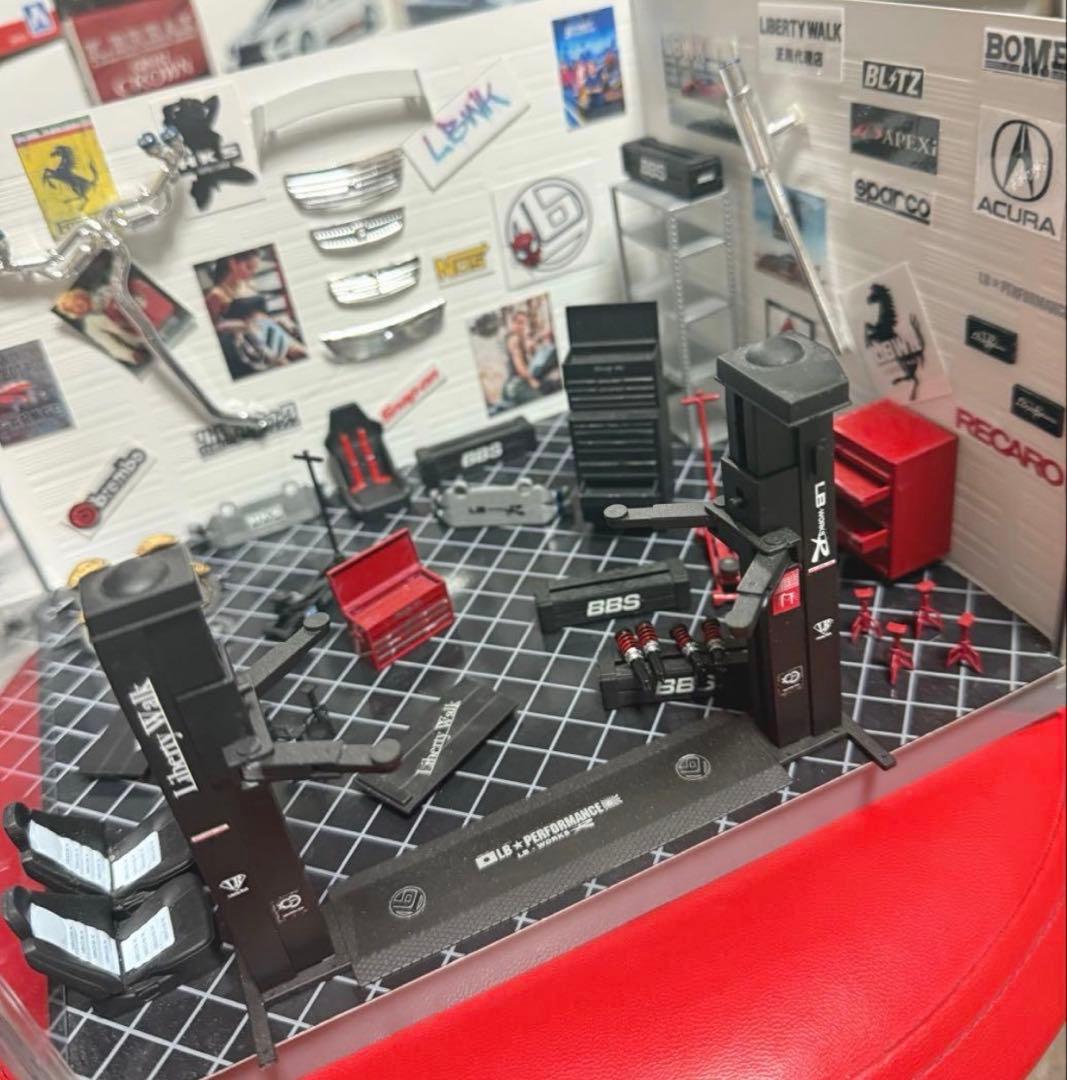 アオシマ フジミ 1/24 ガレージ ジオラマ