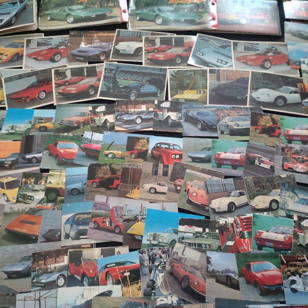 世界の名車・スーパーカーなどミニカード１５０枚以上