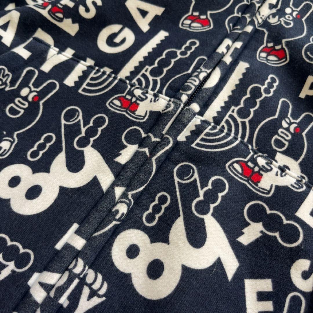 パーリーゲイツ　裏起毛　セットアップ　パーカー　スカート　どうしちゃったPG