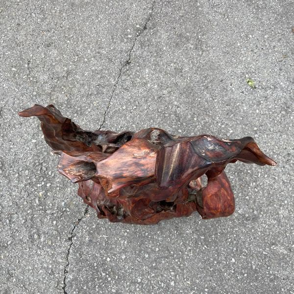 Y【伝統工芸】希少品！屋久杉？ 置物 飾り オブジェ インテリア 木製 傷あり