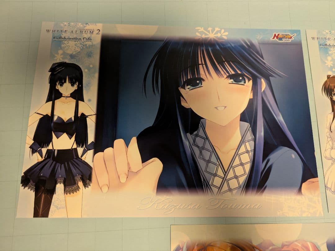 WHITEALBUM2 コラボカフェ　ランチョンマット　コンプ　雪菜　かずさ