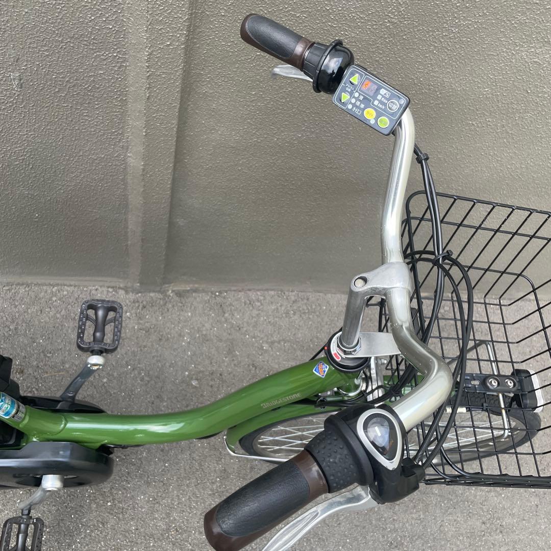 ブリヂストン電動アシスト自転車24インチ グリーン
