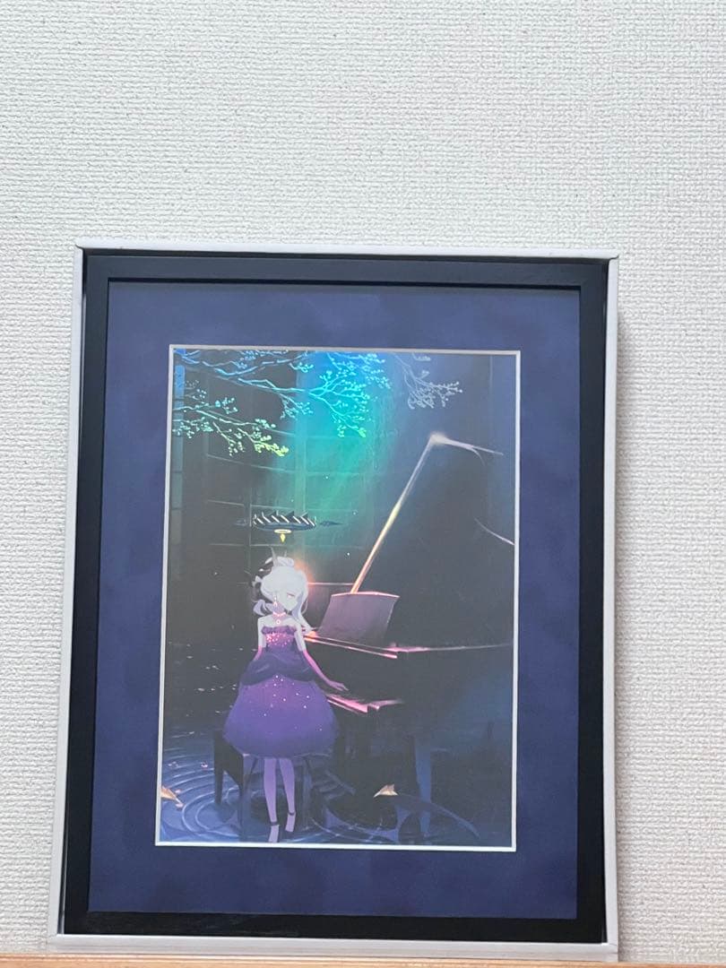 ブルーアーカイブ　額装イラスト「陽ひらく彼女たちの小夜曲」(オーロラ加工)