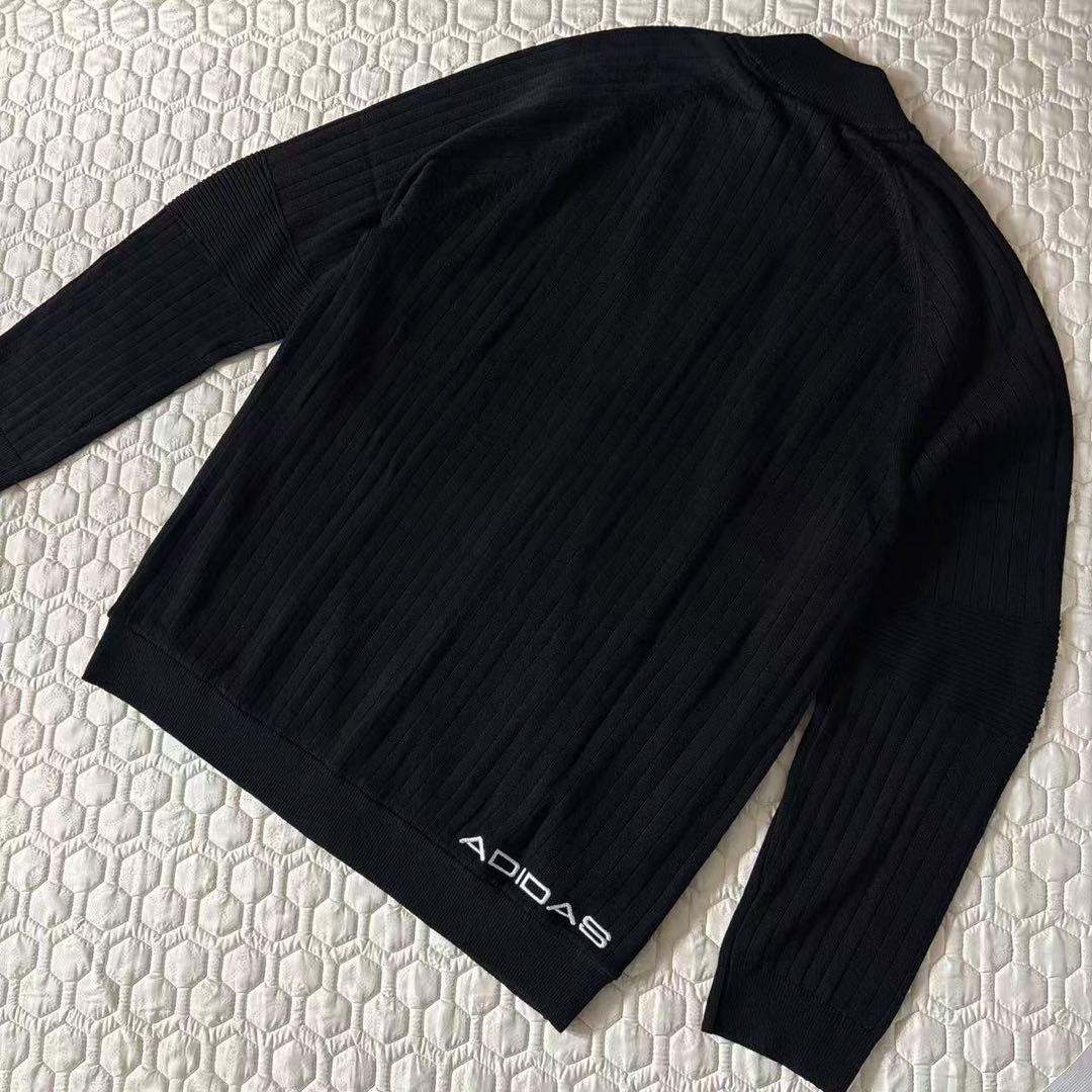 XL即日発送新品23100円アディダスゴルフ/メンズ/防風セータージャケット/黒