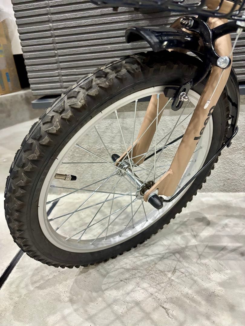 Jeep 子供用自転車 ベージュ 18インチ