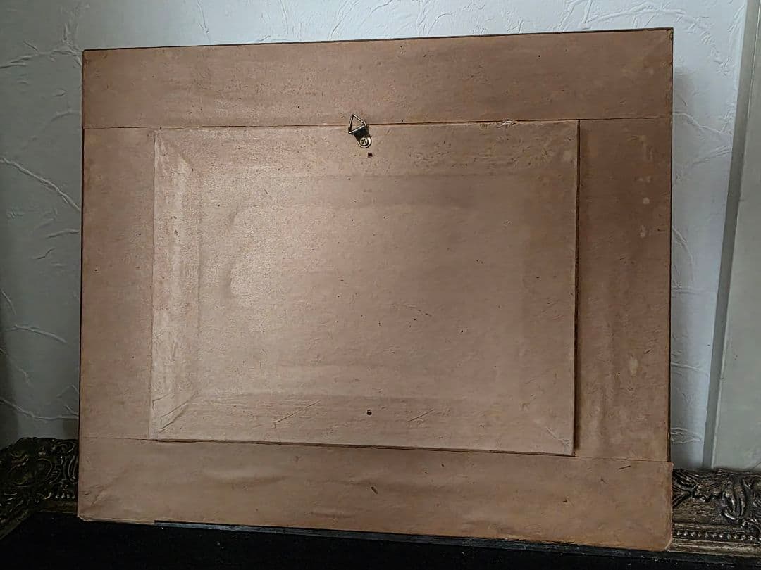 アンティーク　油絵　風景画 金色フレーム付き