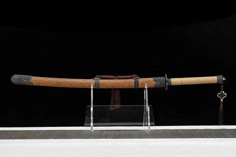 [天羽] 繍春刀 牛尾刀 苗刀 手鍛造打 鋼刀 冷兵器 古兵器 武具 刀装具