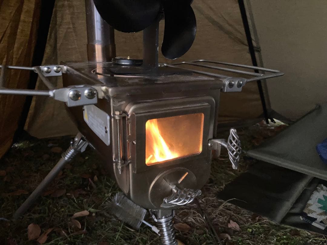 future fox fox base前幕付きとテンマクデザイン薪ストーブS