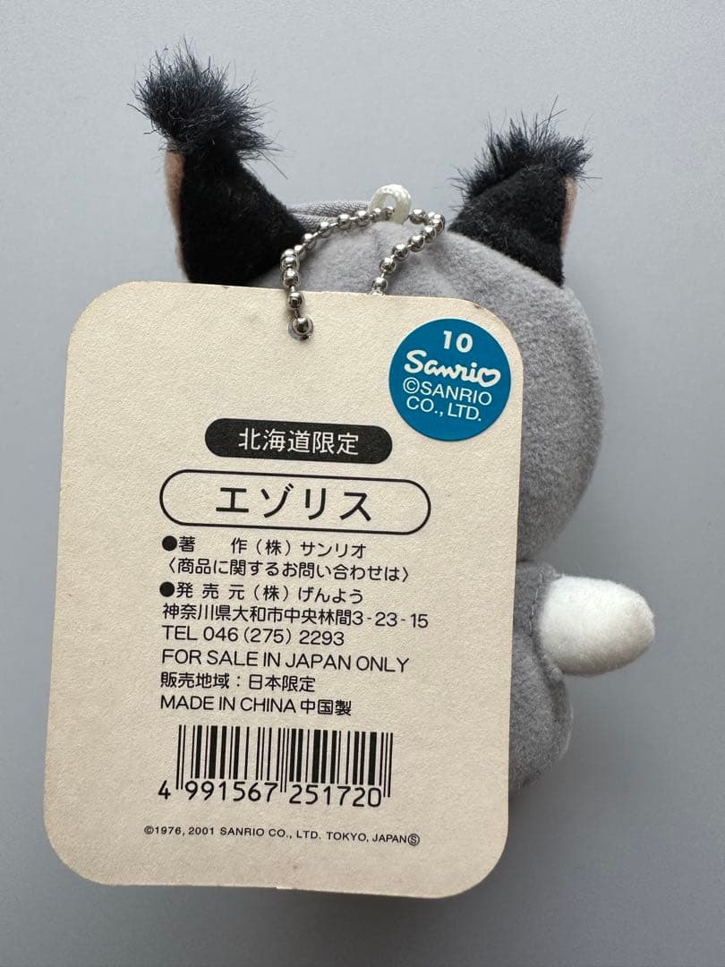 レア！ハローキティ 北海道限定 エゾリスキティ ぬいぐるみレトロ　ご当地