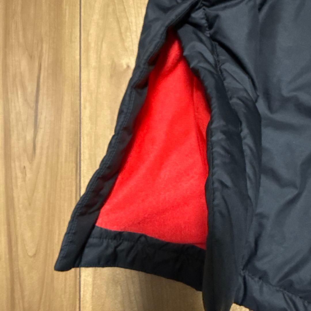 【美品】アディダス ベンチコート ジュニア ブラック/レッド 150cm