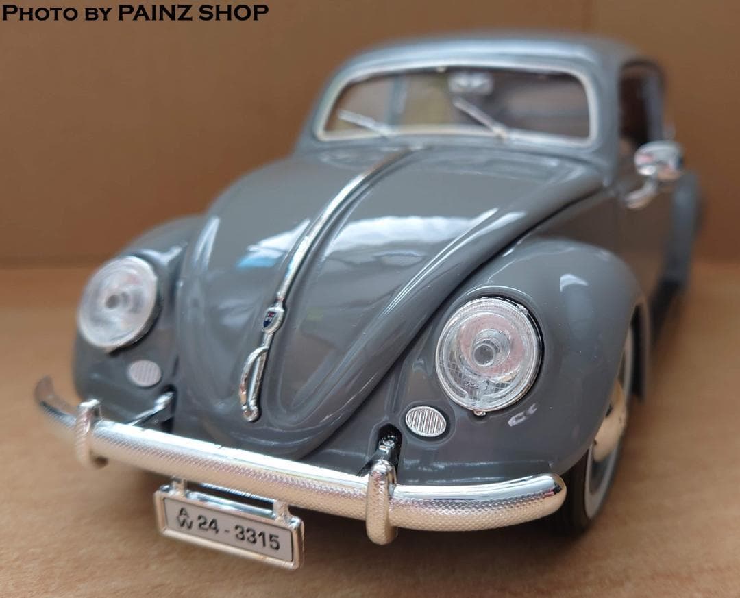 1/18 フォルクスワーゲン ビートル グレー VW BEETLE 1955