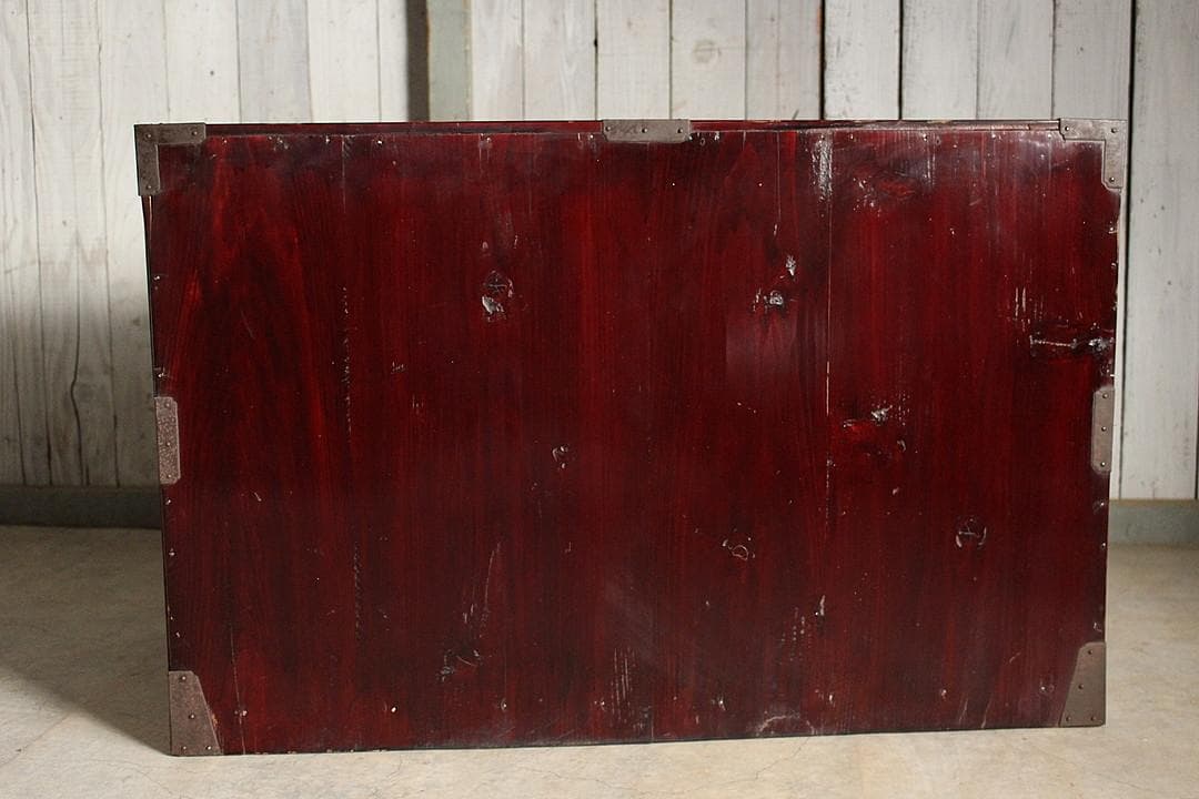 綺麗な時代庄内箪笥　扉付き