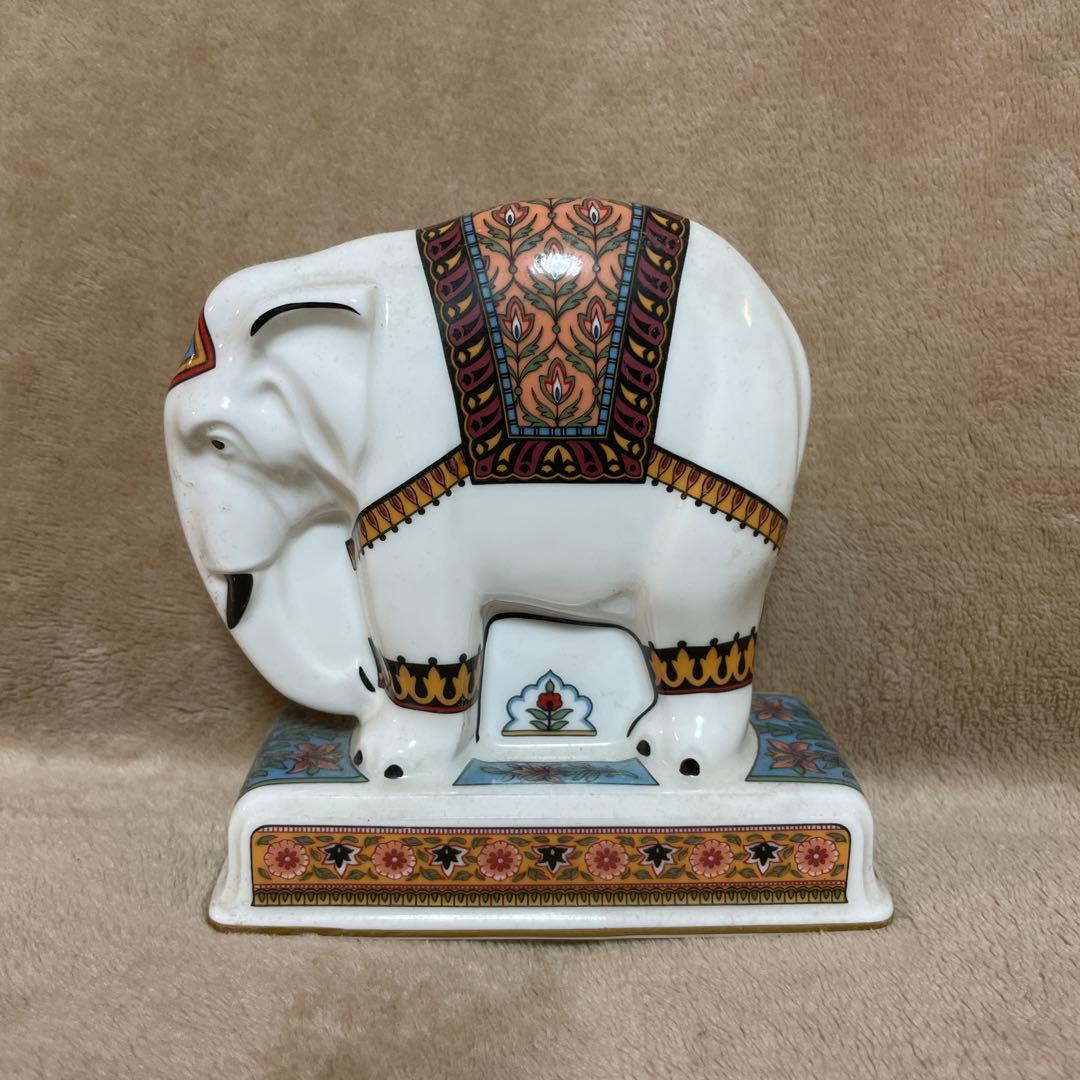 陶器製インド風象の置物